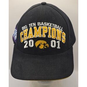 Iowa‎ Hawkeyes Hat American Needle 2001 Big Ten Basketball Champions NCAA Cap